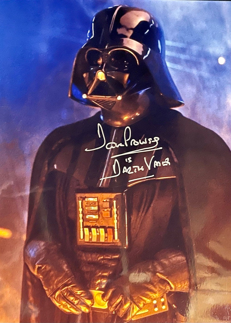 David Prowse Signed 8x10 Photo (Star Wars) w/Character Inscription- Prowse COA